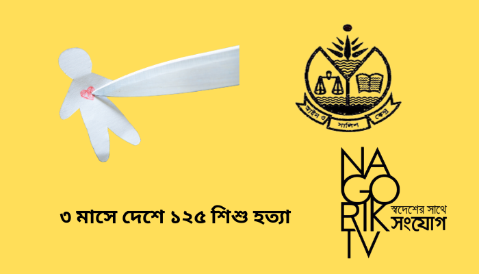 ৩ মাসে দেশে ১২৫ শিশু হত্যা
